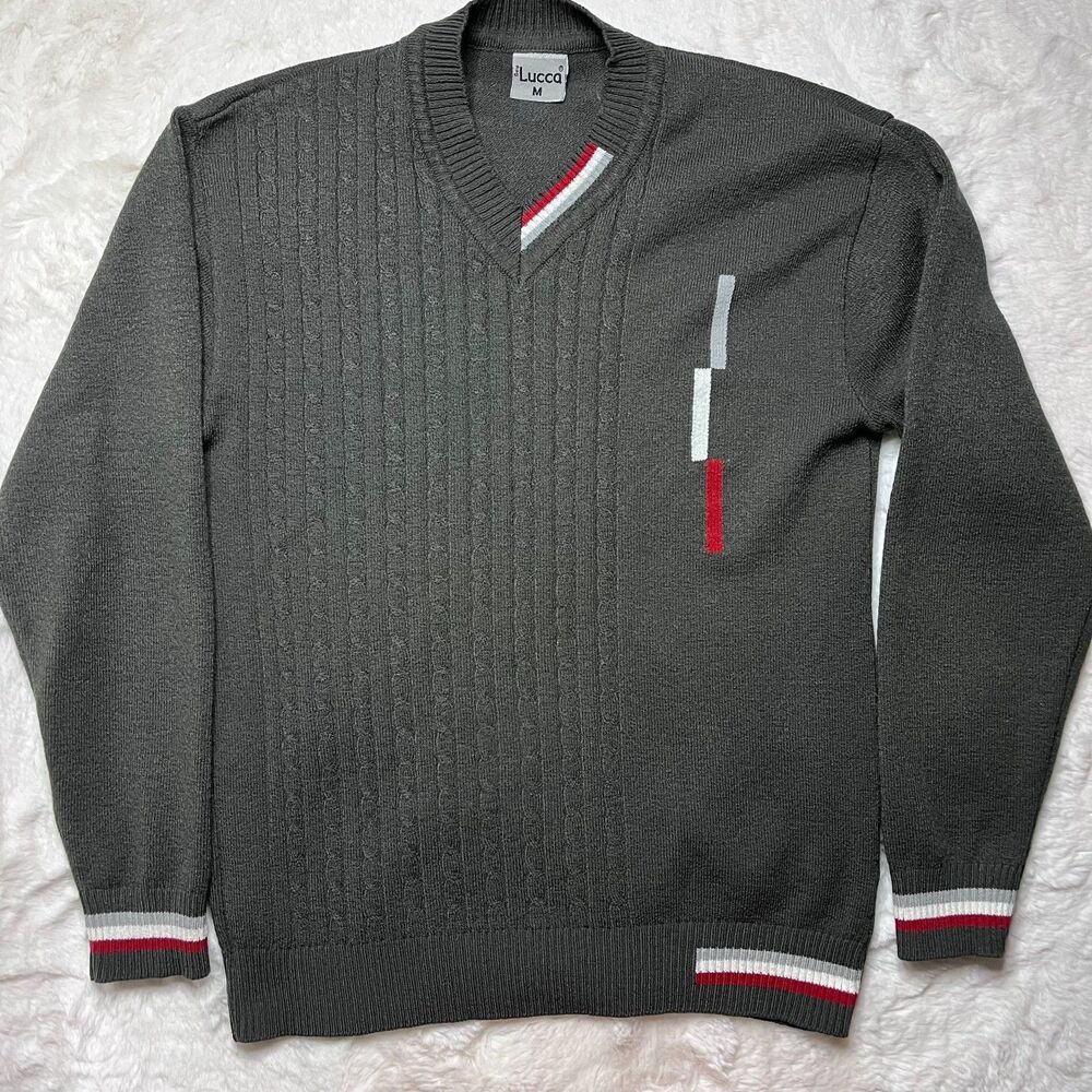 Vintage Lucca Men’s V-Neck Sweater